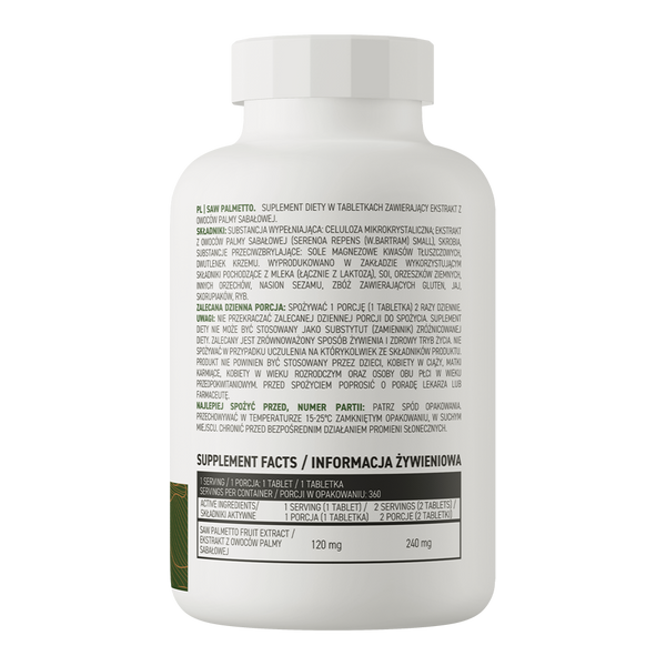 Saw Palmetto 120 мг OstroVit 360 таблеток OSV-00442 фото