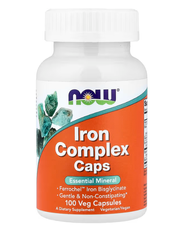 Iron Complex Caps Now Foods 100 veg capsules
