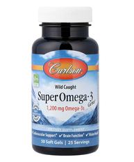 Wild Caught Super Omega-3 Gems Carlson 50 soft gels