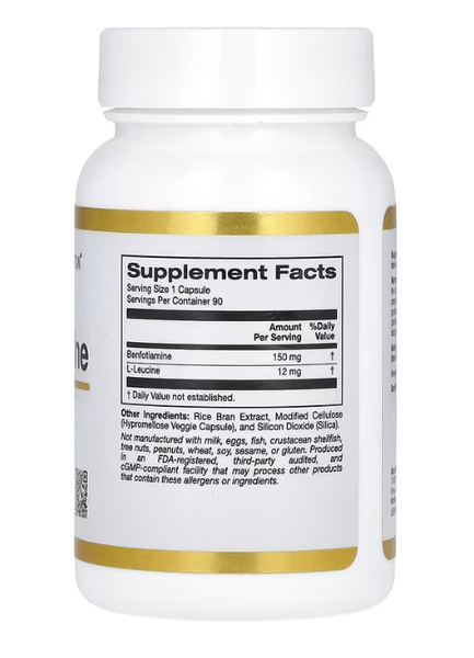 Benfotiamine 150 mg California Gold Nutrition 90 veggie capsules