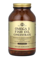 Omega 3 Fish Oil Concentrate Solgar 120 softgels