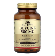Glycine 500 mg Solgar 100 vegetable capsules