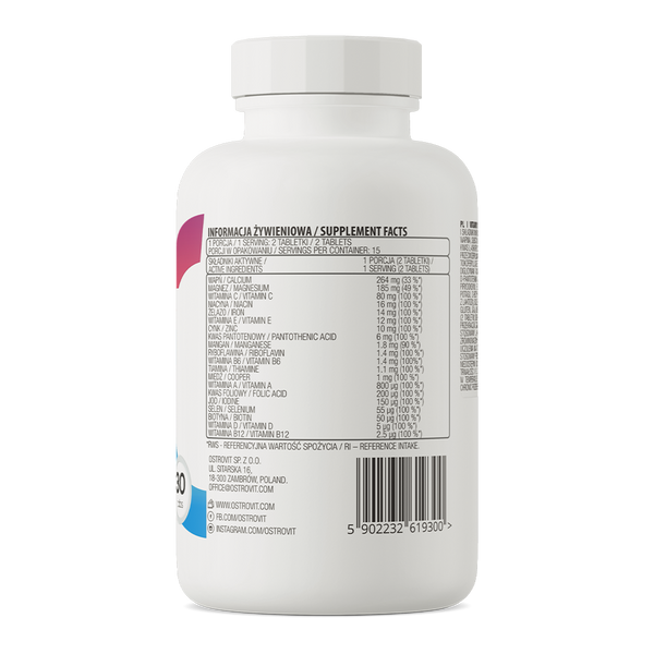 100% Vit&Min OstroVit 30 tablets