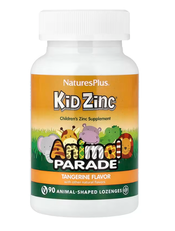 Kid Zinc Animal Parade Tangerine NaturesPlus 90 animal-shaped lozenges