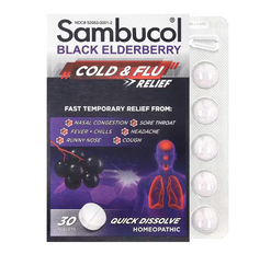 Black Elderberry Cold & Flu Relief Sambucol 30 tablets